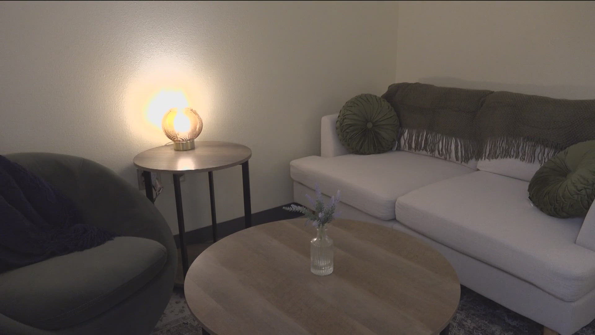 The room is meant to provide victims of trauma with a place that's comfortable and safe.