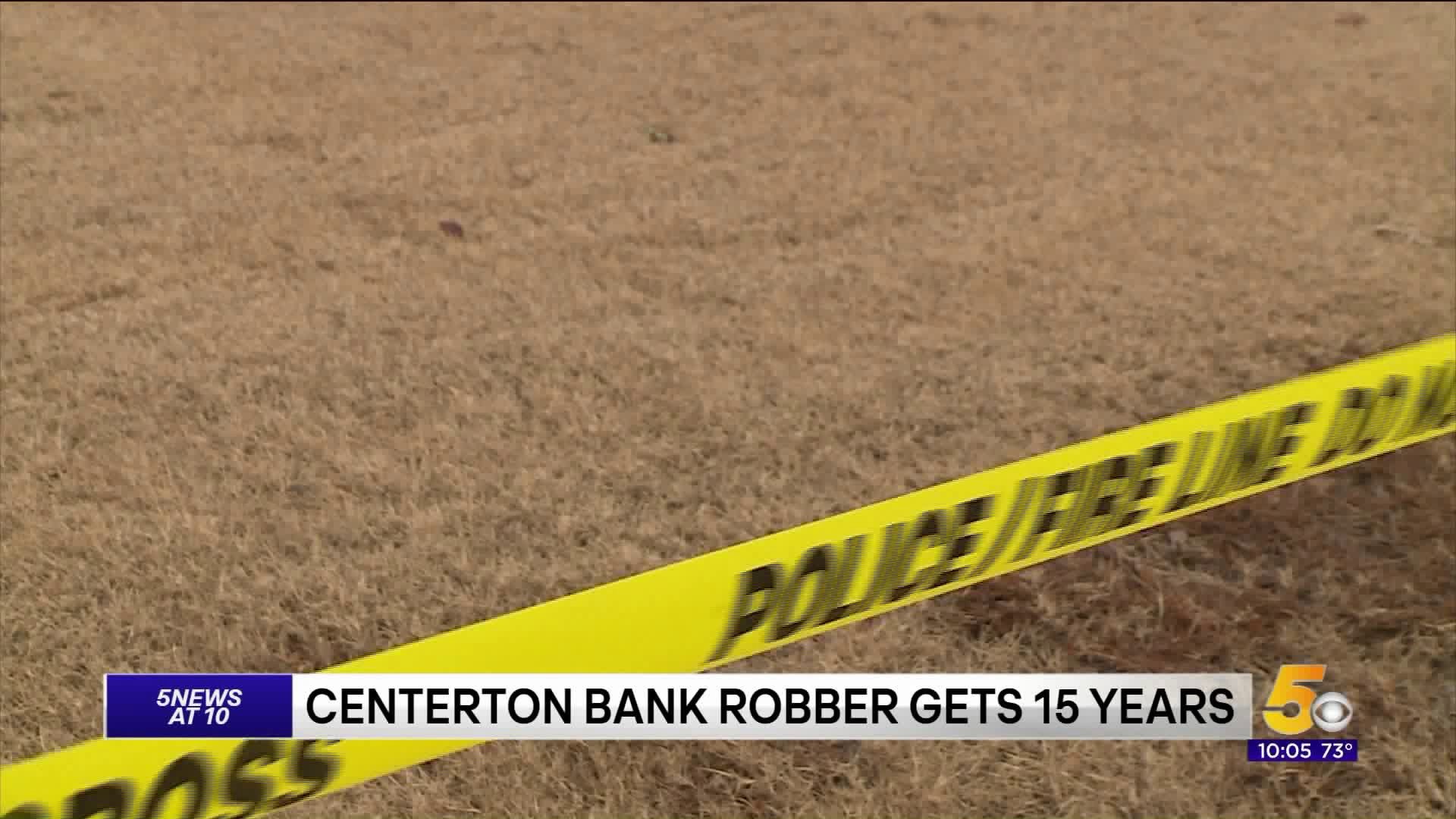 Springdale sentenced for 2016 Centerton bank robbery