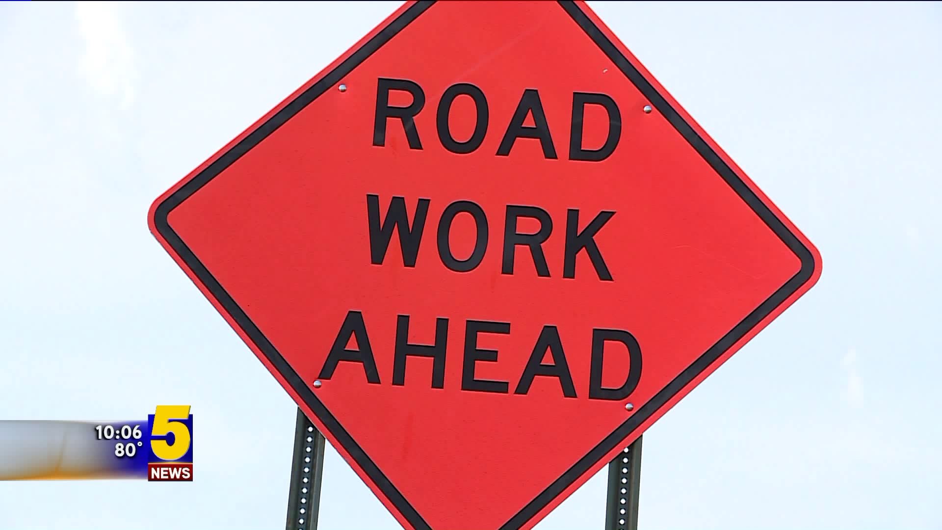 ROAD WORK LEADS TO LANE CLOSURES