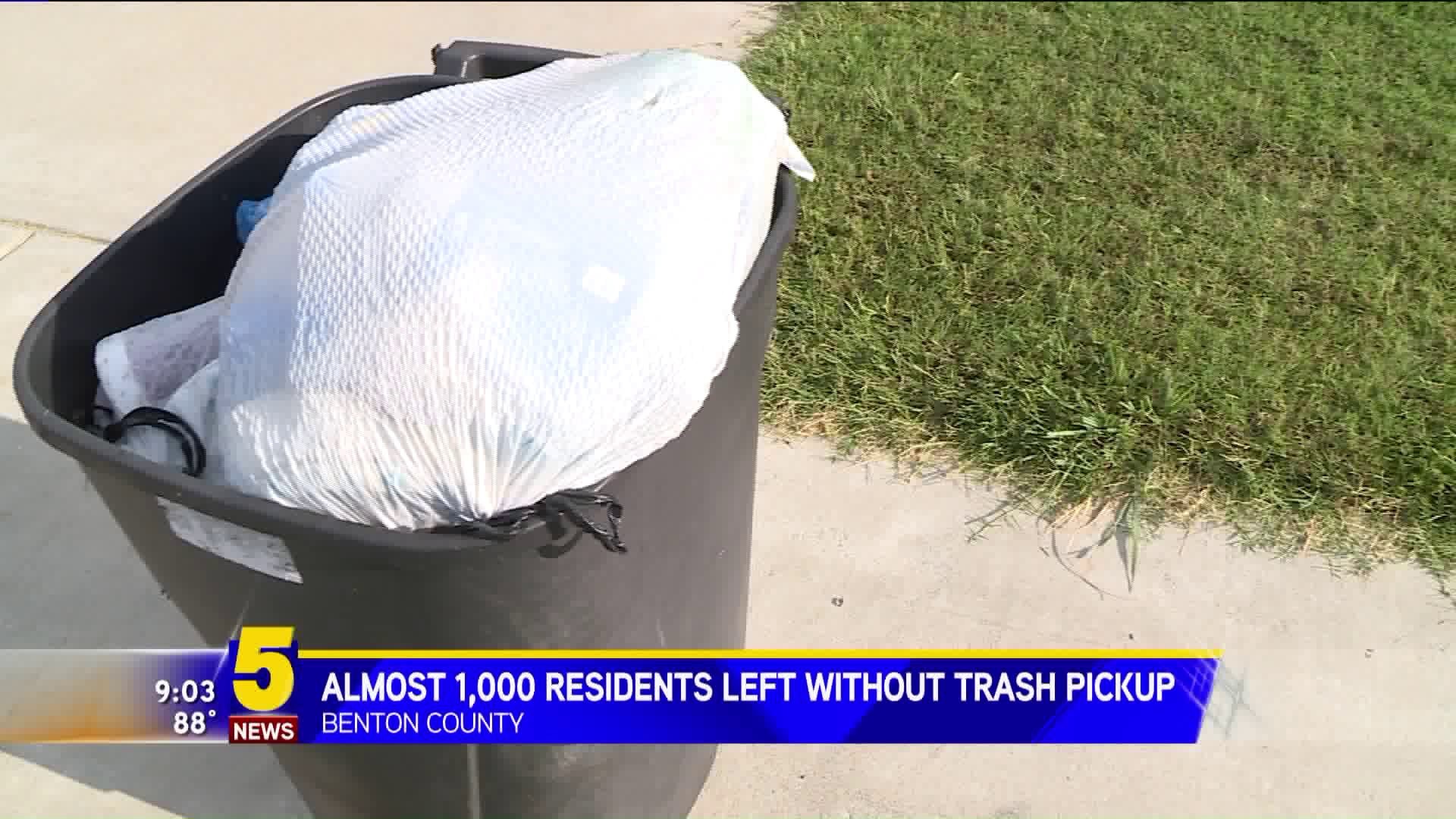 Nearly 1,000 Benton County Residents Without Trash Service