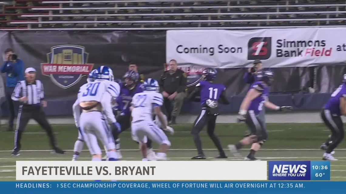 Fayetteville falls to Bryant in 7A state title game