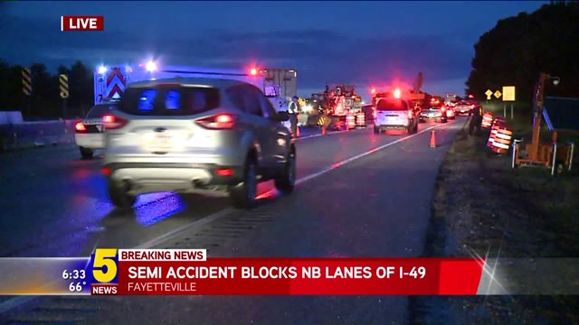 I-49 Semi Accident Early Friday Morning