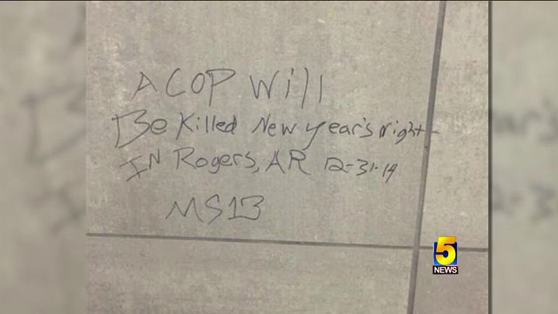 Graffiti Threat Made Against Police