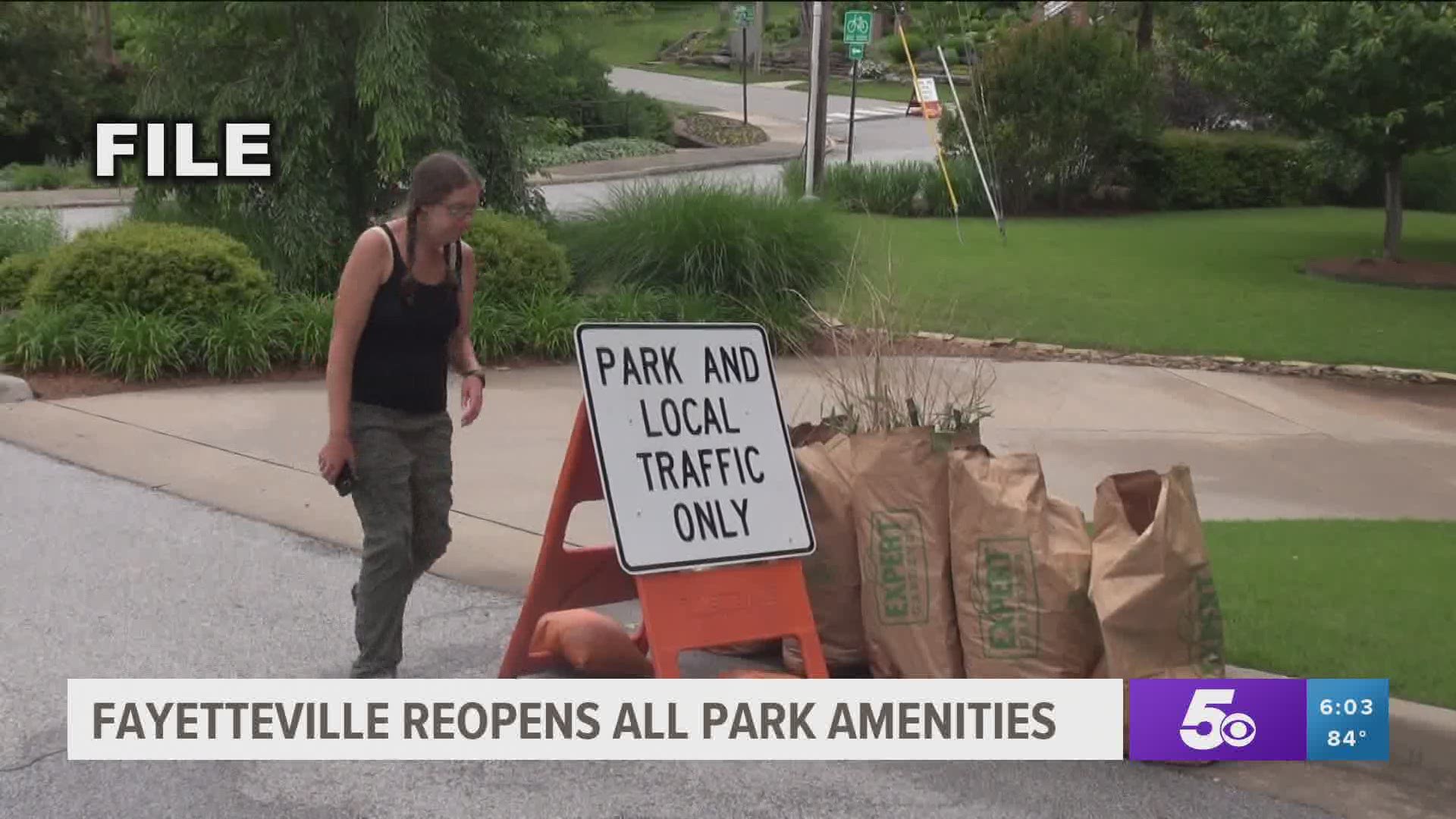 Fayetteville Reopens All Park Amenities