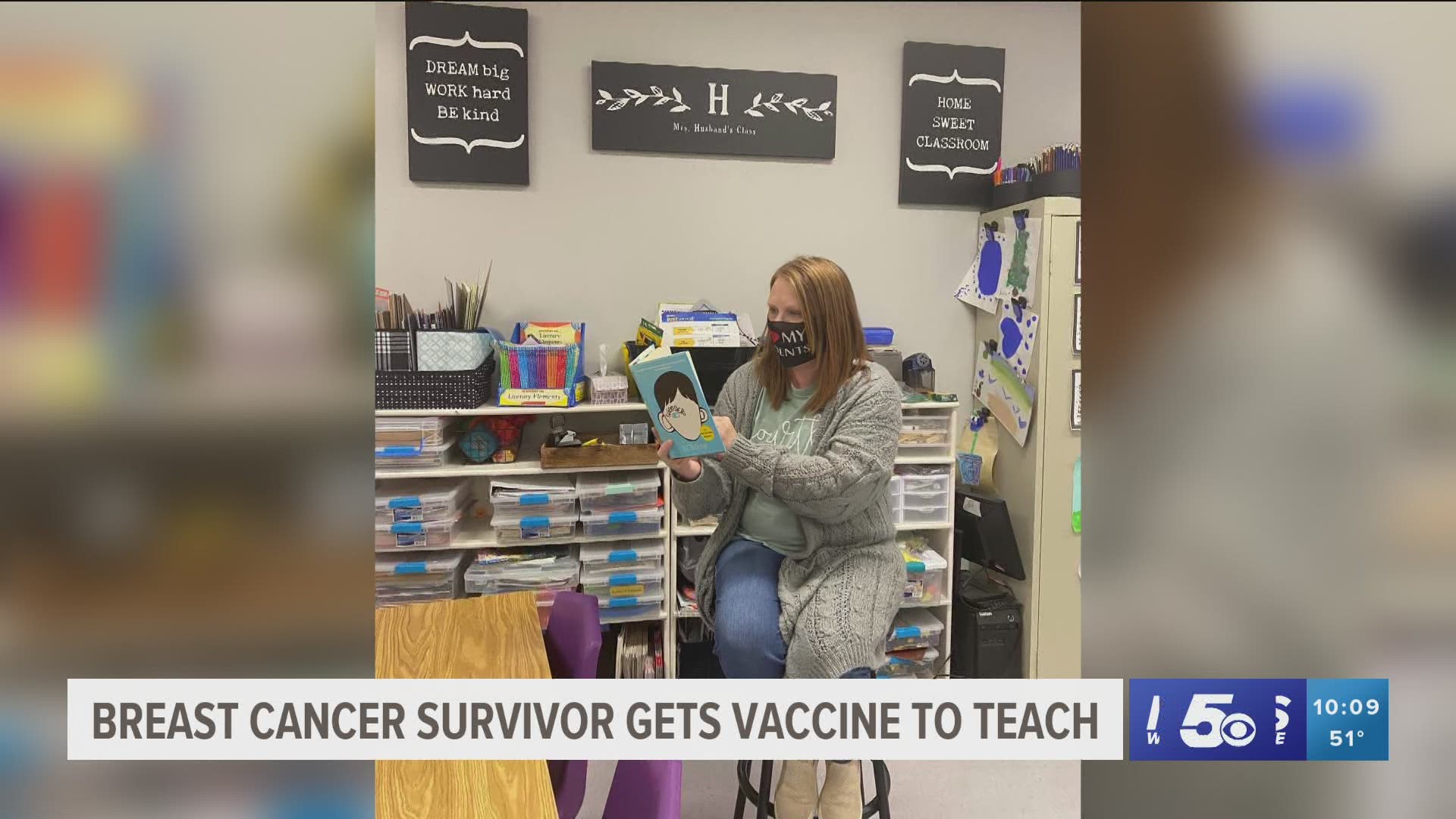 When the pandemic began, Hollie Husband and her family had to decide whether she would continue working in the classroom because she is immune-compromised.