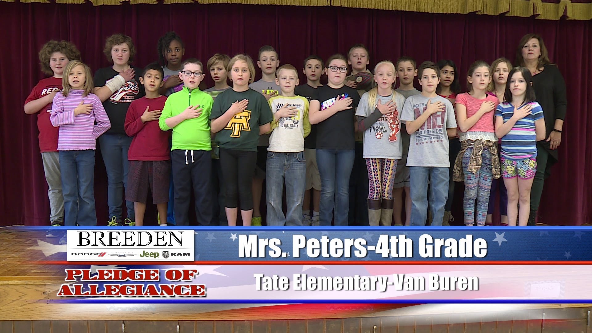 Mrs. Peters  4th Grade  Tate Elementary  Van Buren