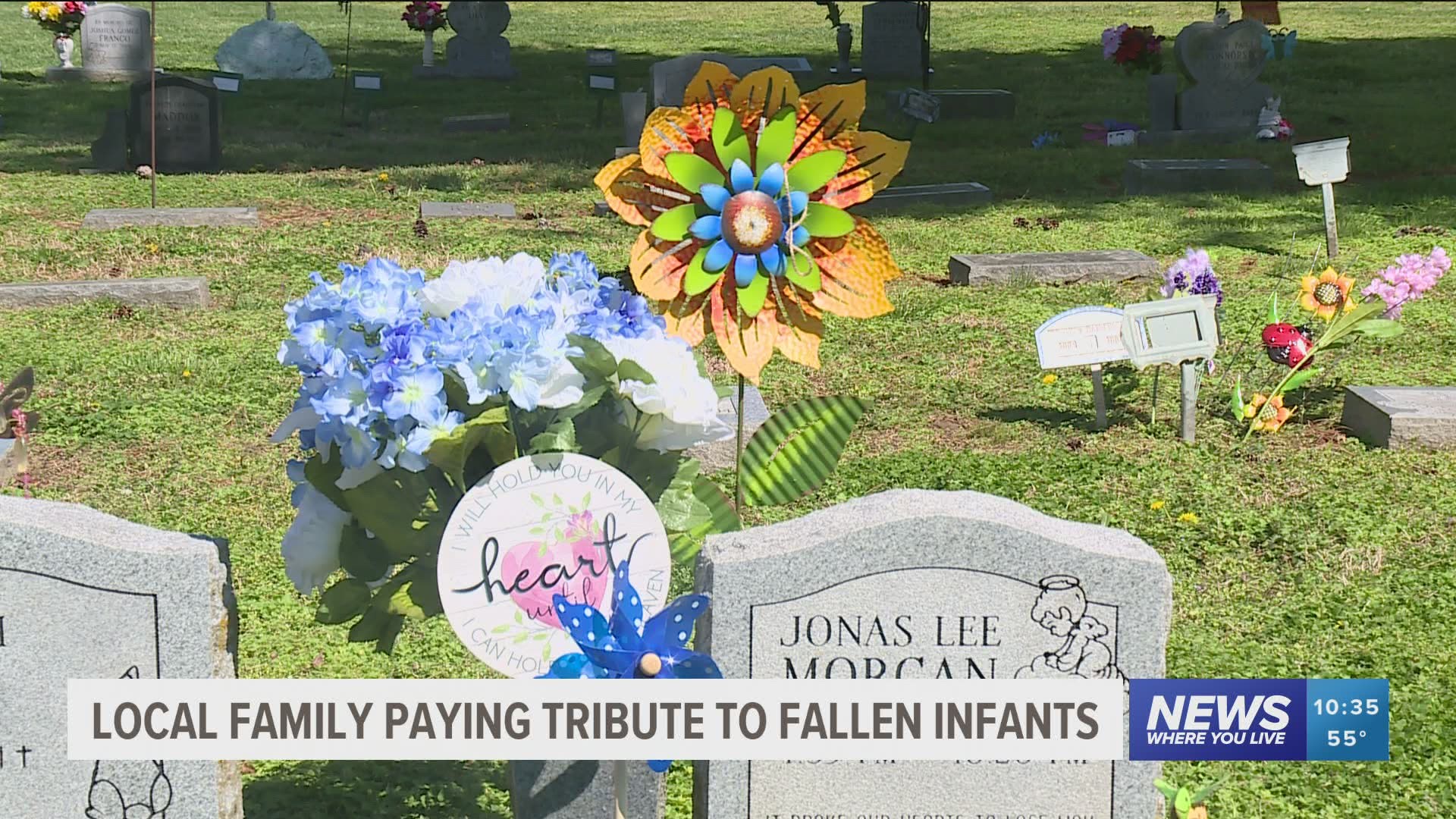 Brandi Morgan and her family are having a fundraiser to help purchase gravestones for babies who have unmarked graves in the “Baby Land” cemetery in Rogers.