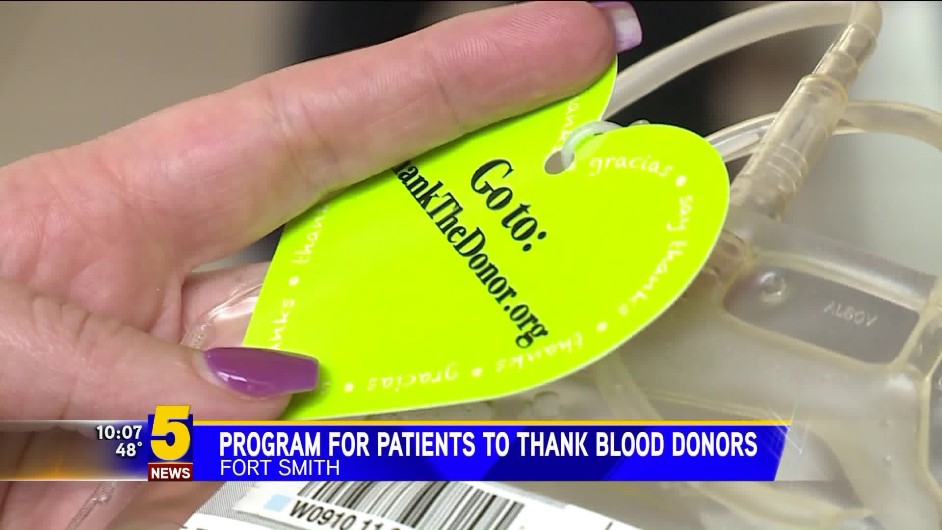 Program for Patients to Thank Blood Donors
