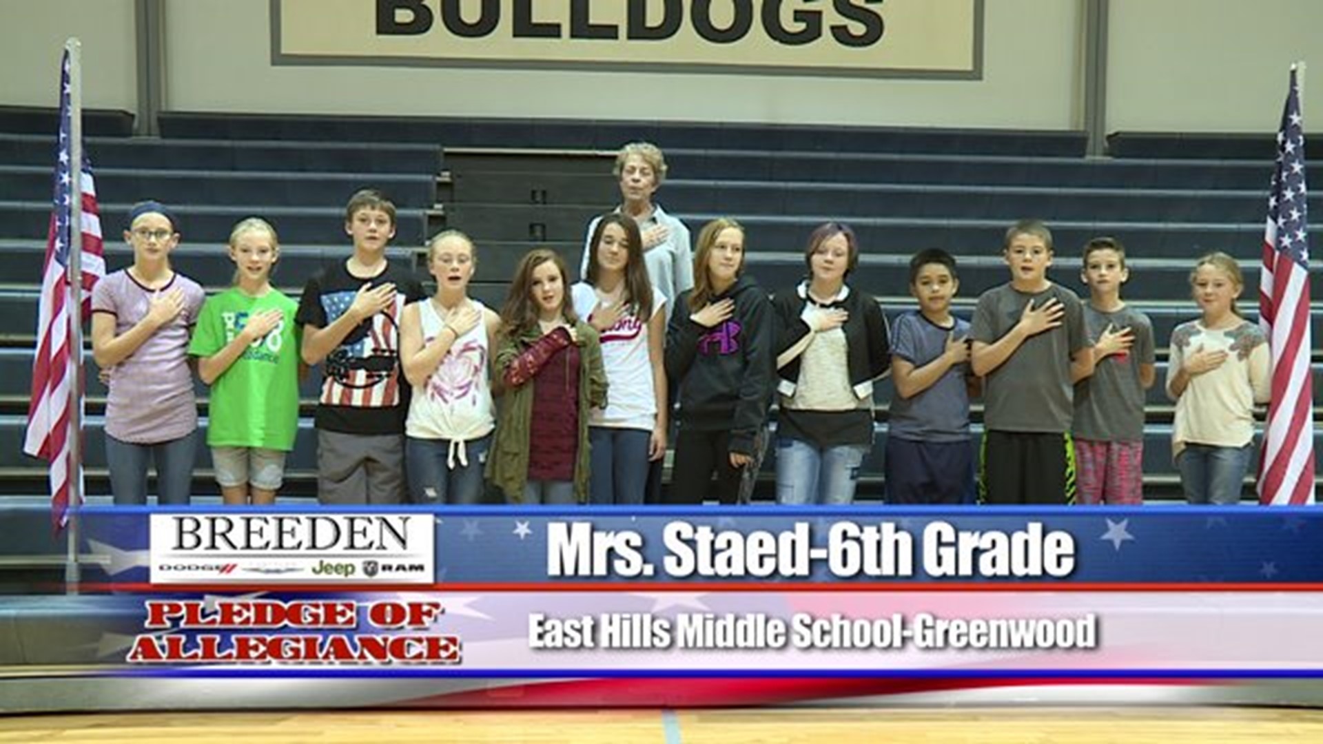 East Hills Middle School, Greenwood - Mrs. Staed - 6th Grade