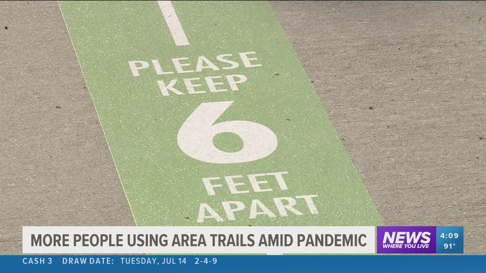 More people using area trails amid pandemic