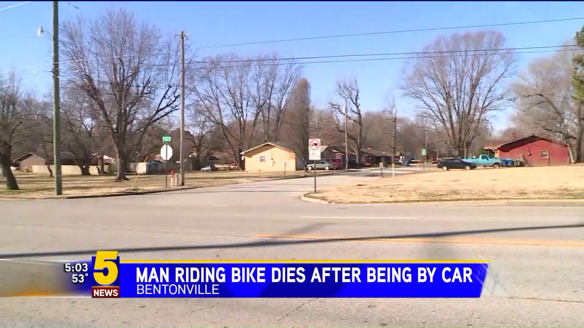 Man riding bike dies after being hit by car