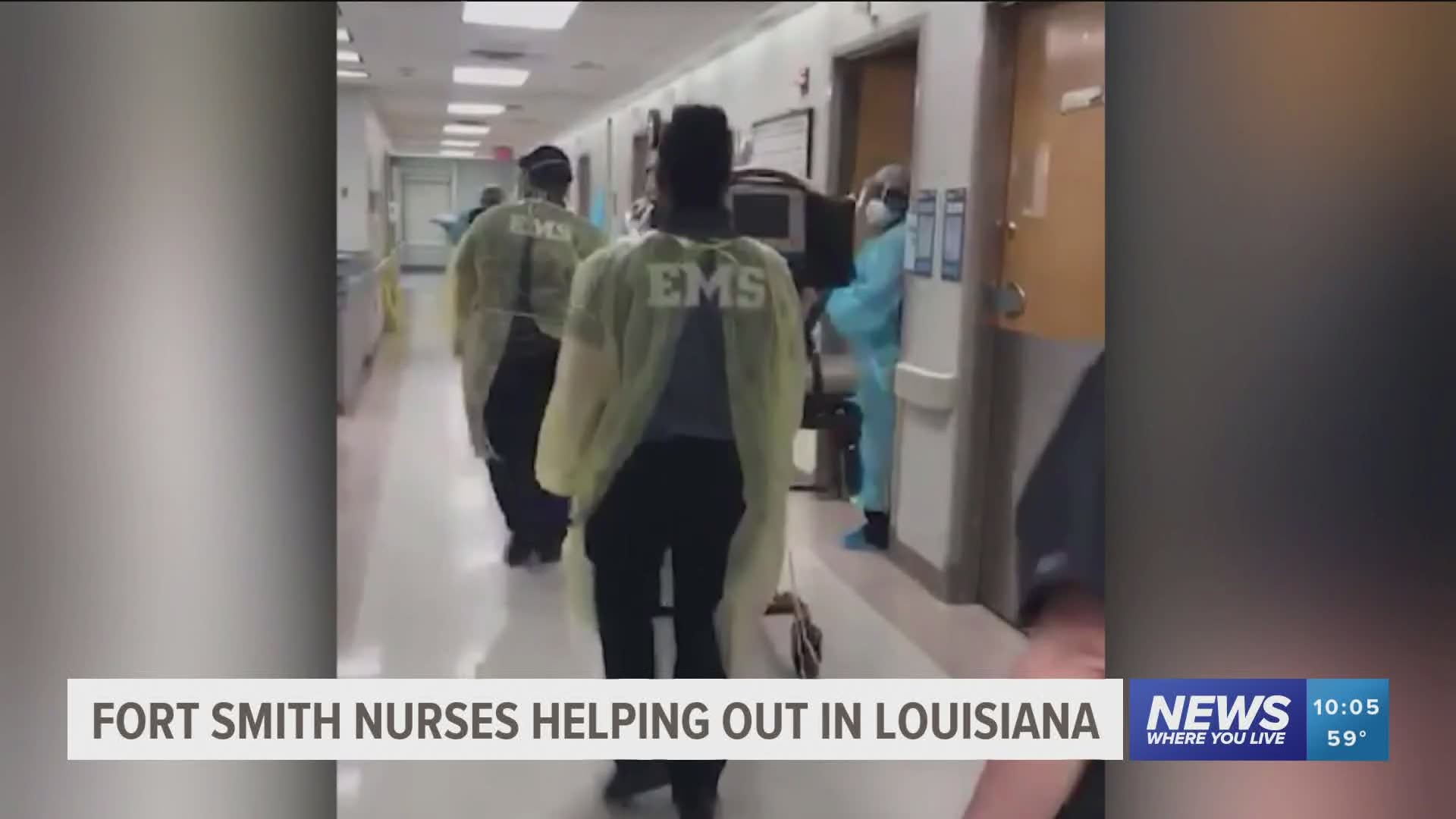 Fort Smith nurses helping out in Louisiana.