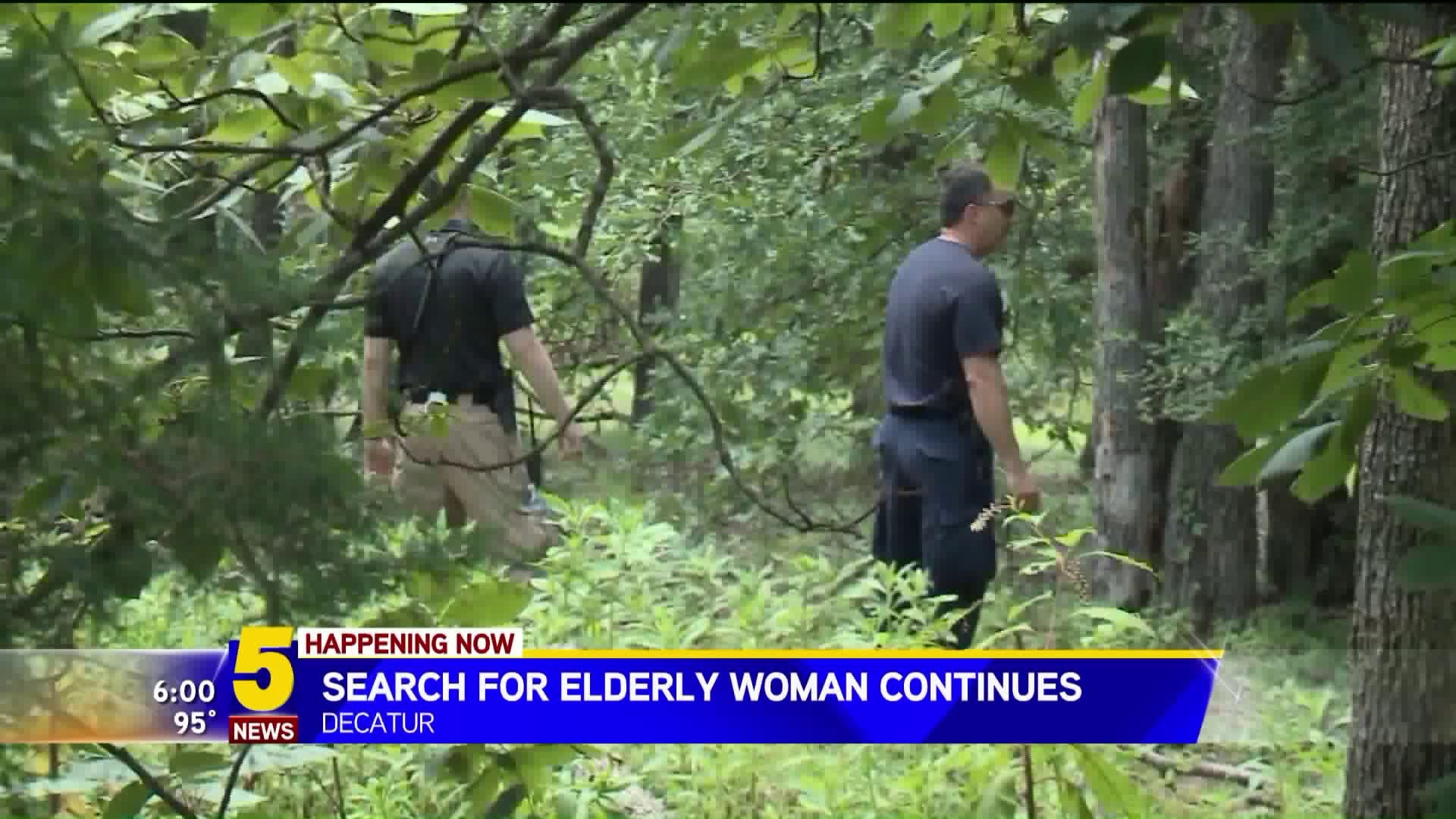 Search For Elderly Woman Continues
