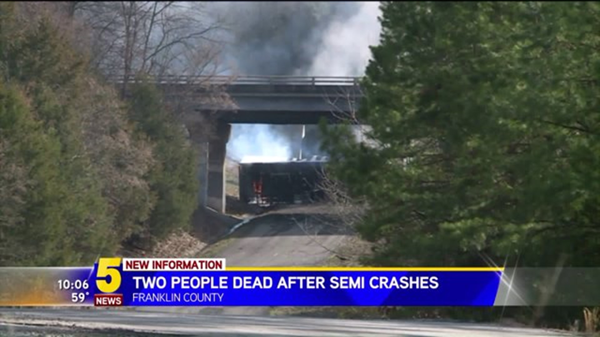 Two People Dead After Semi Crashes