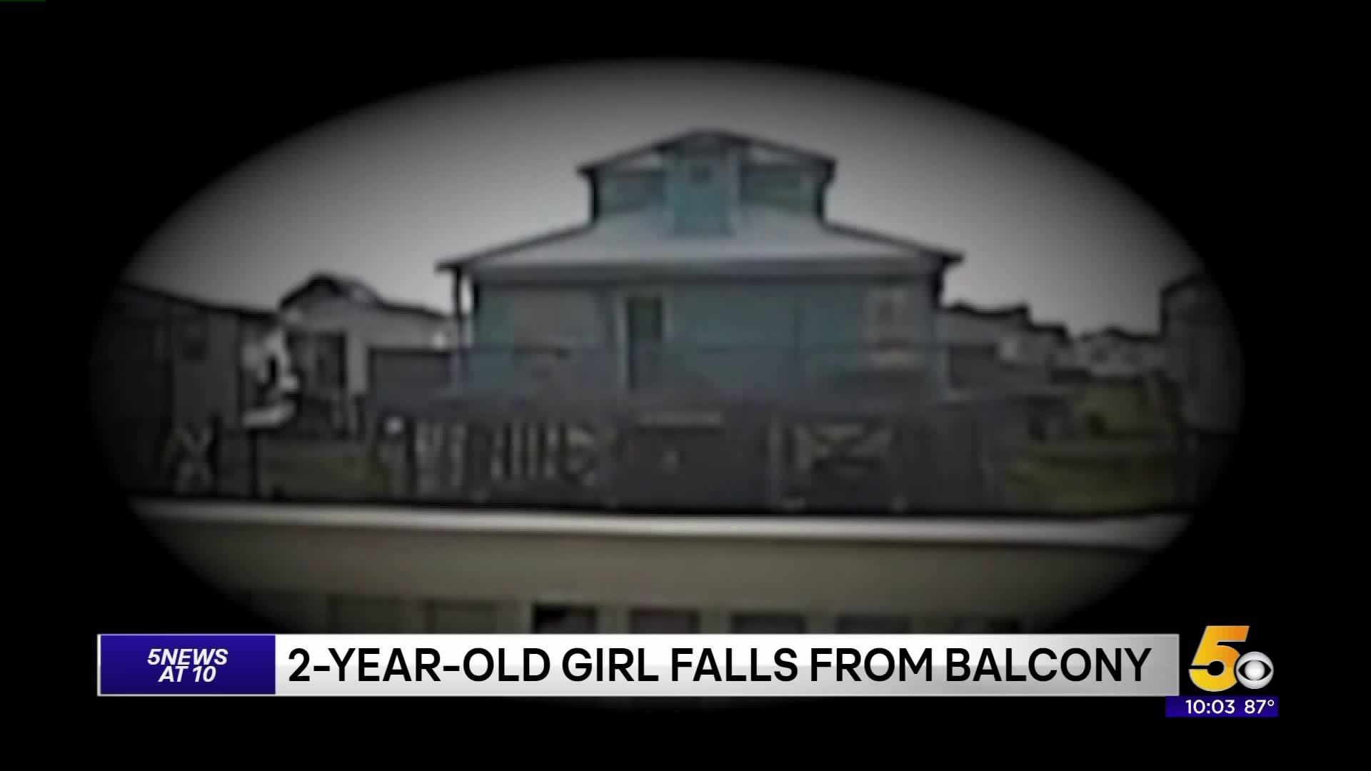 2-Year-Old Falls From Balcony