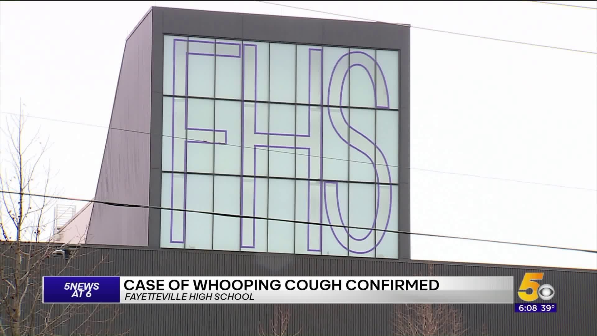 Case Of Whooping Cough Confirmed At Fayetteville High School