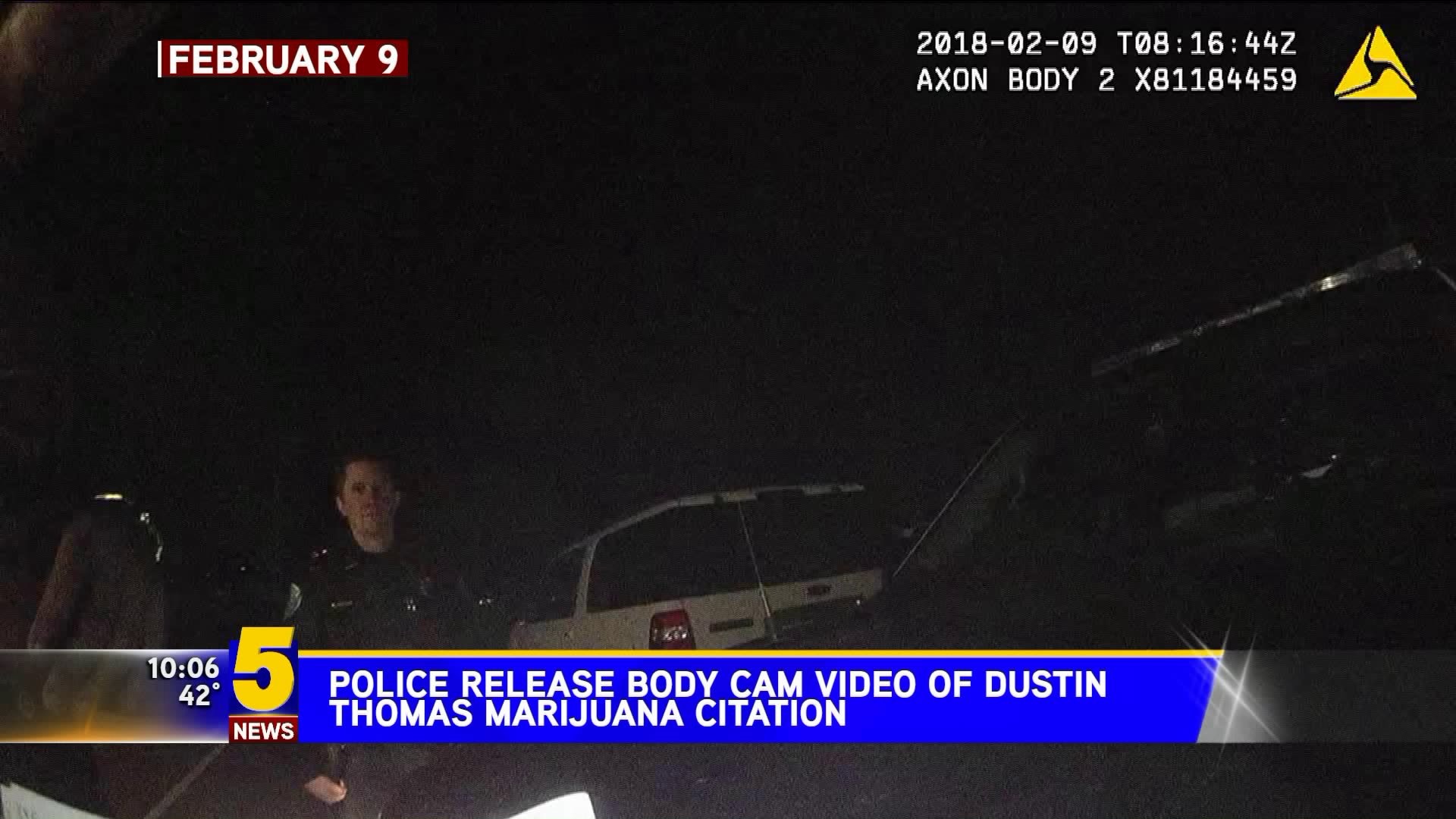 Police Release Dustin Thomas Citation Footage