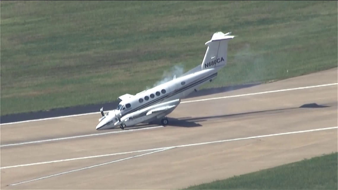 Video Shows Plane Landing At Oklahoma Airport After Nose Gear Fails
