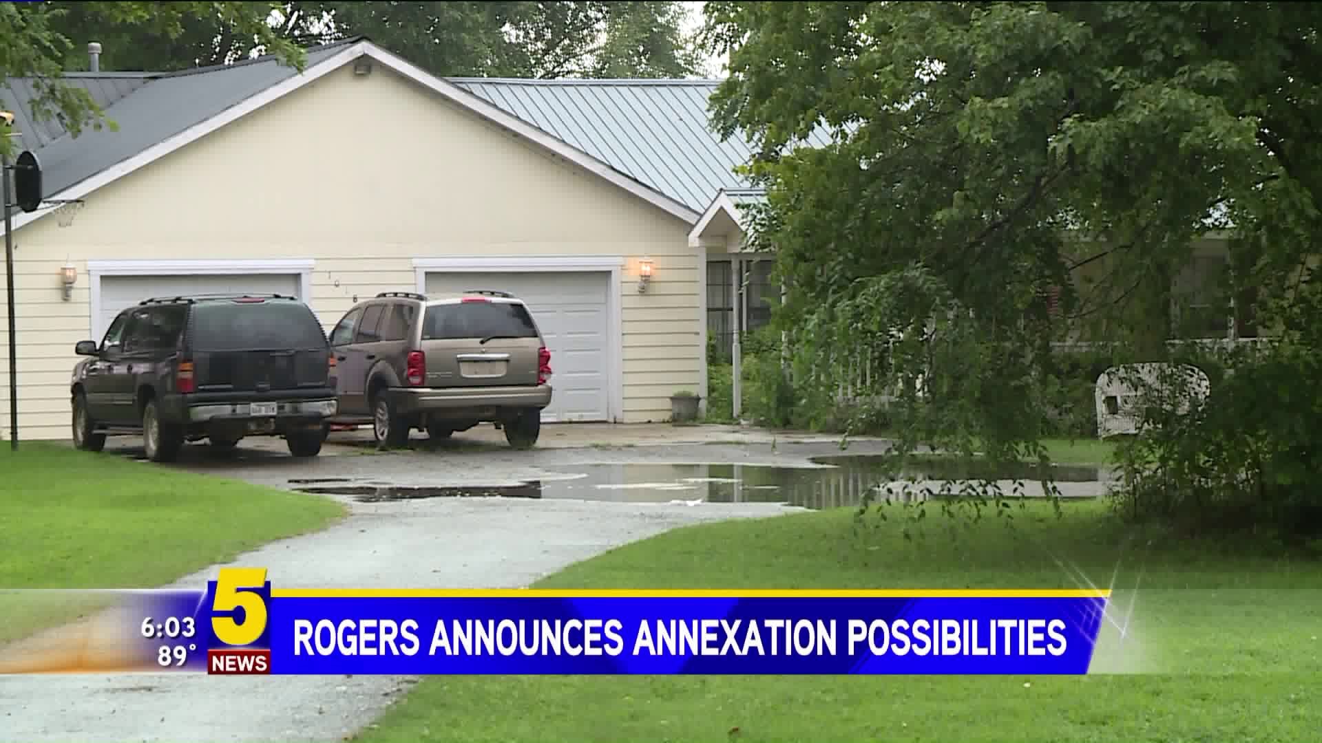 Rogers Announces Annexation Possibilities