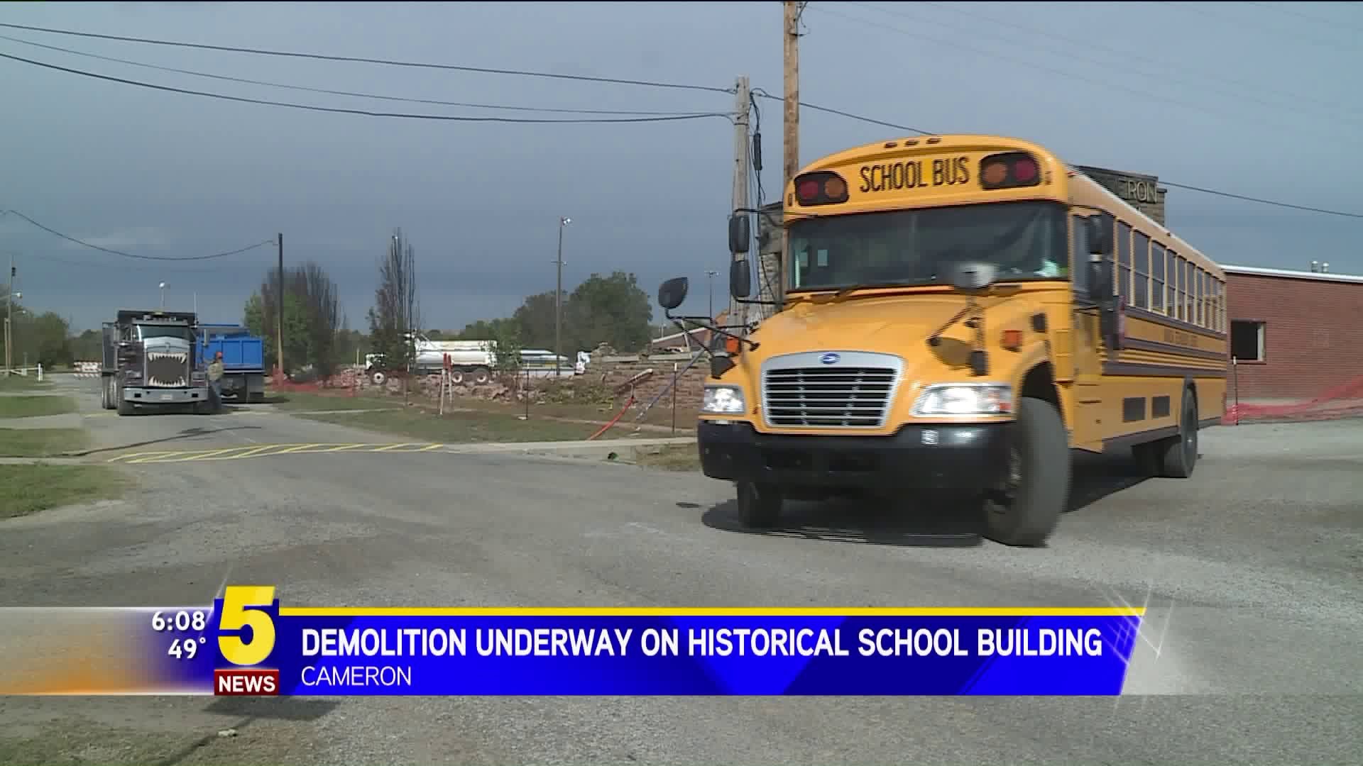 Demolition Underway On Historical School Building