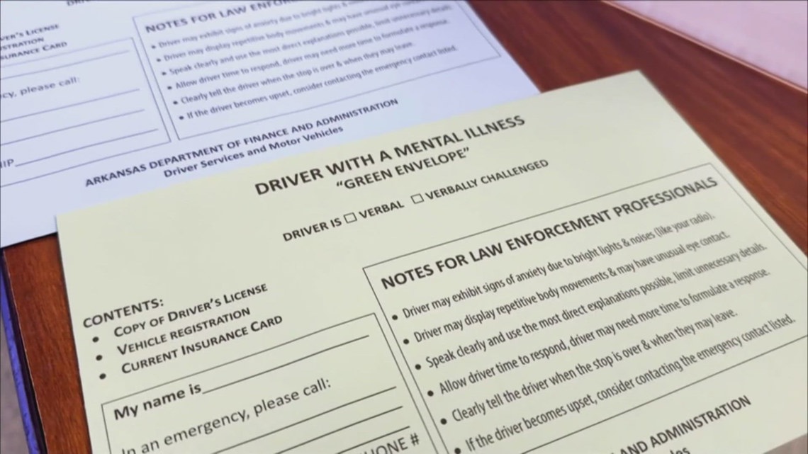 Arkansas Blue and Green Envelope programs aim to improve traffic stop safety