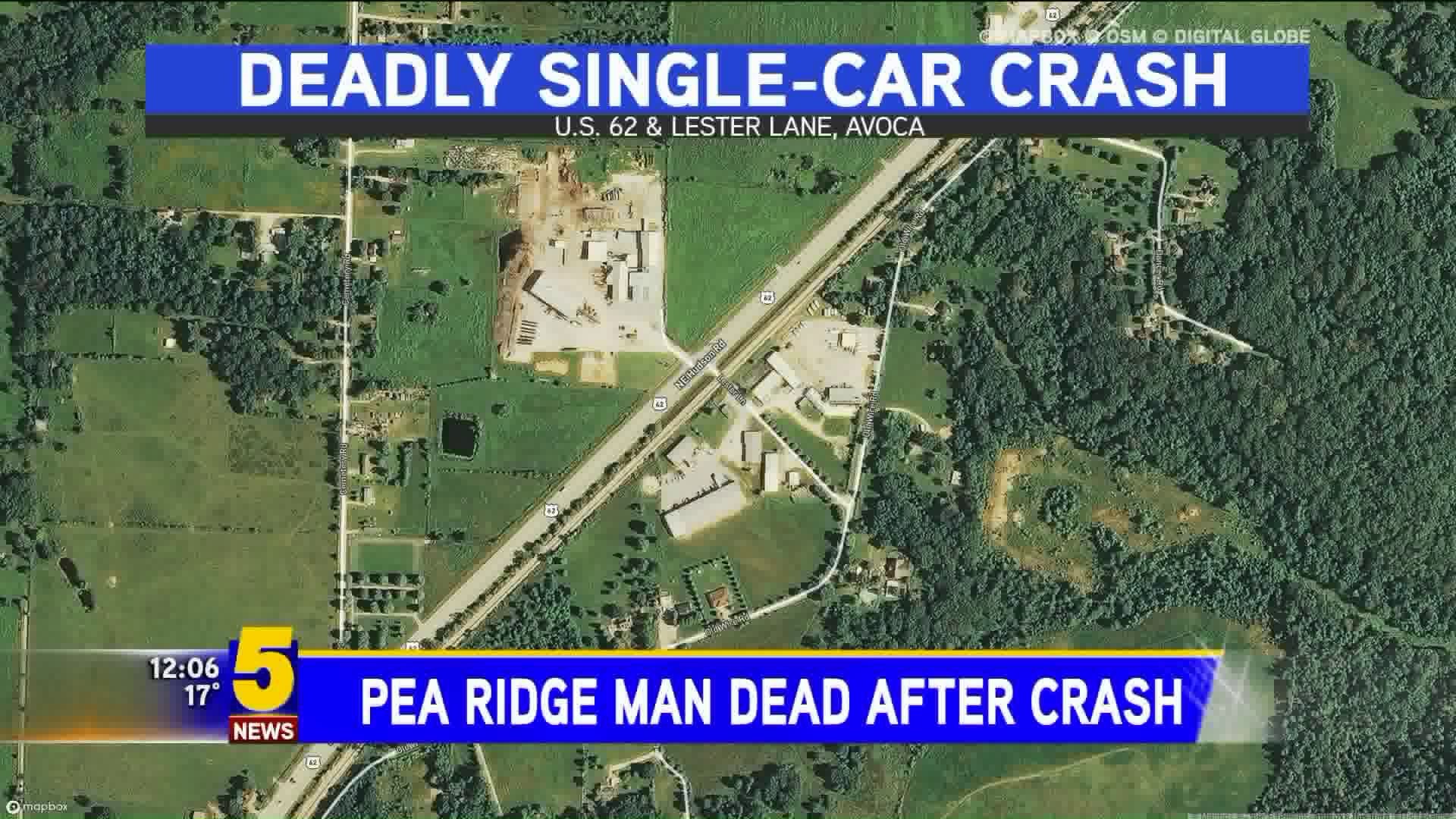 Pea Ridge Man Dies In Car Crash