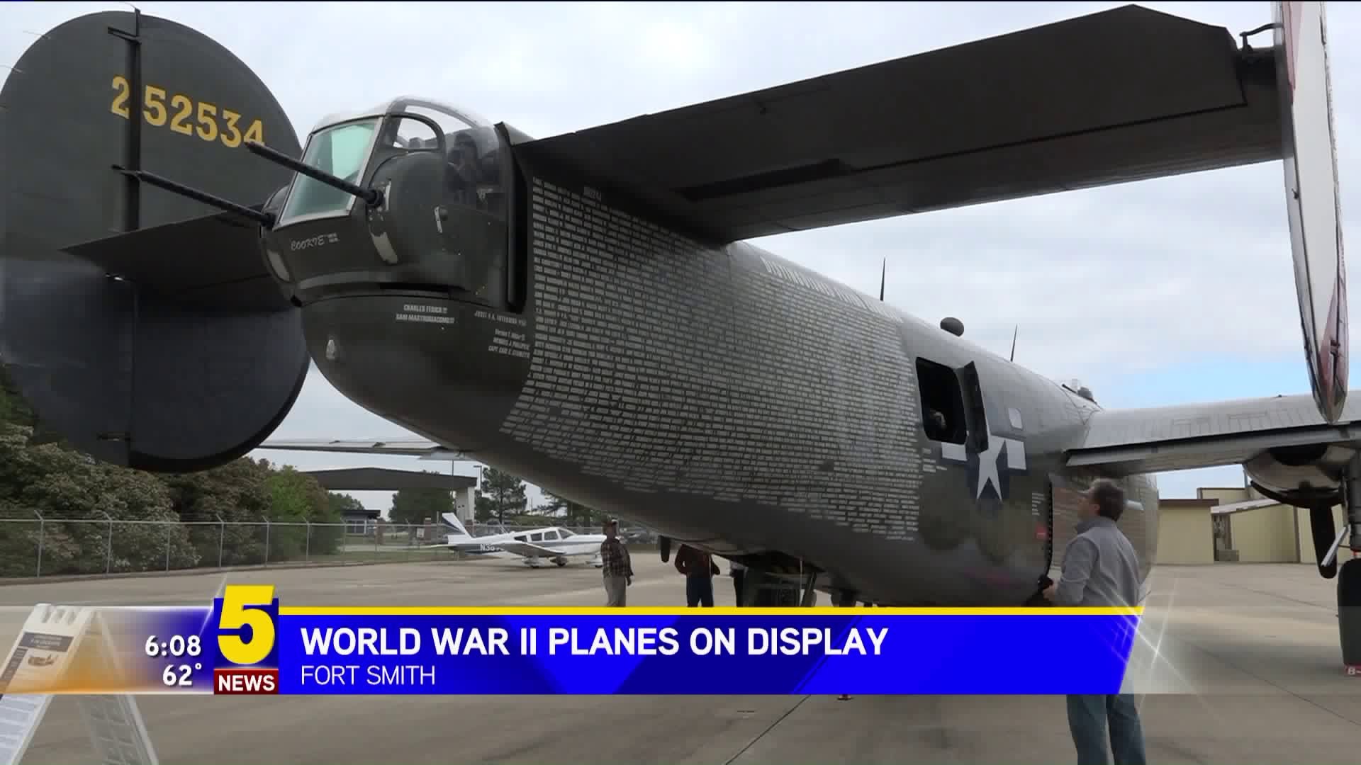 World War II Planes On Display In Fort Smith