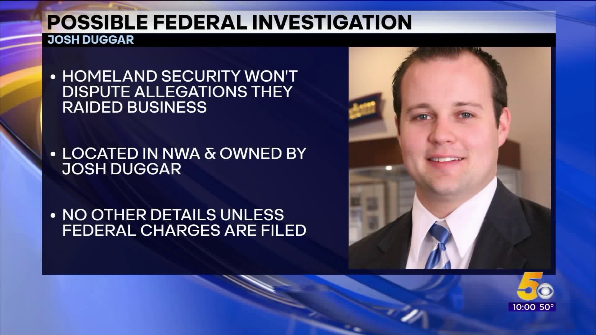 Homeland Security Does Not Dispute Raid On NWA Business Owned By Josh Duggar