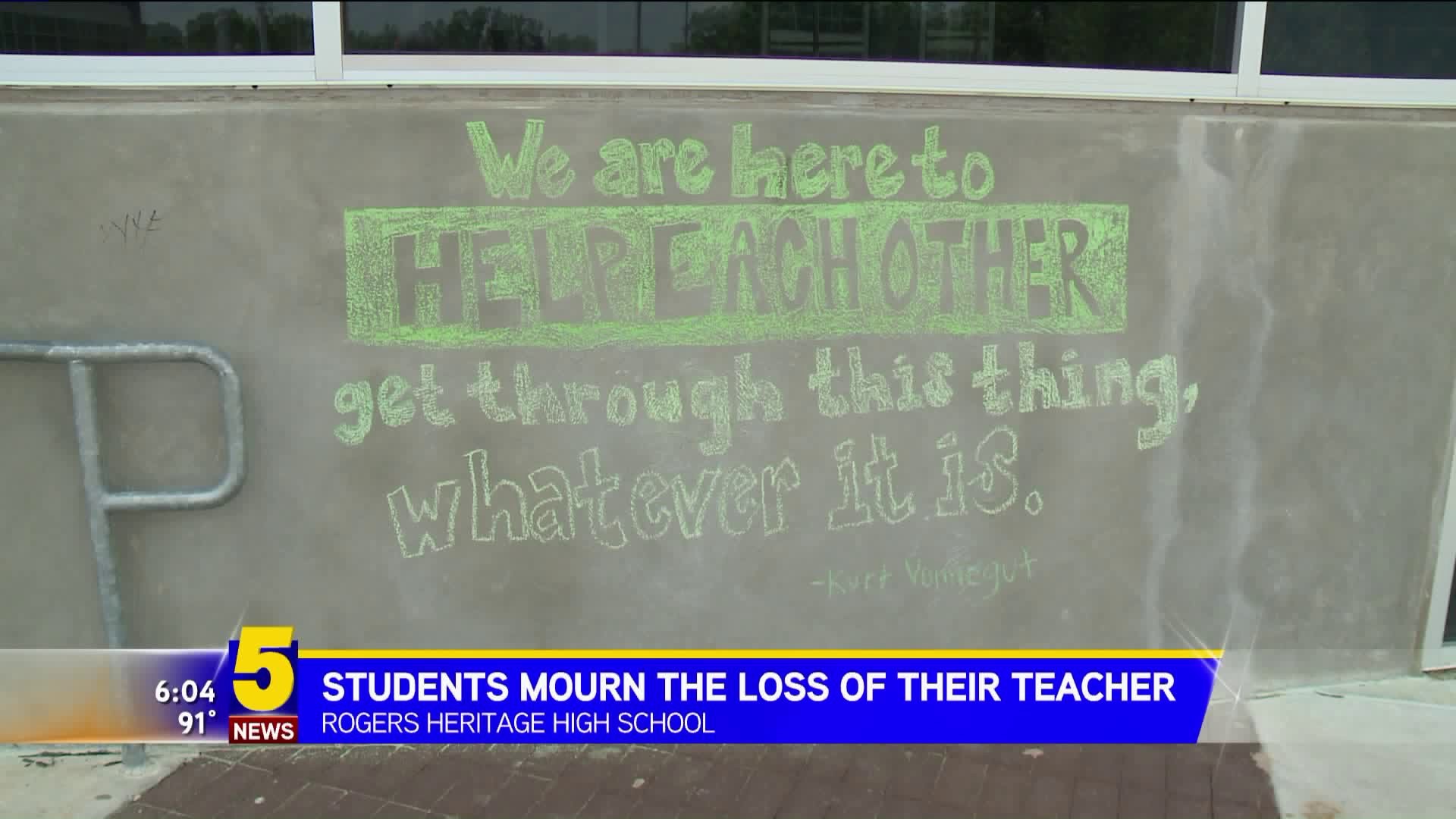 Students Mourn The Loss Of Their Teacher