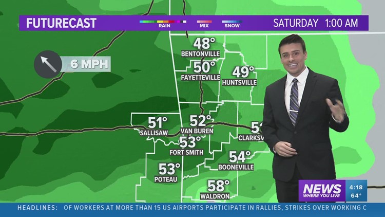 Drizzle tonight with more rain this weekend | Forecast December 8, 2022