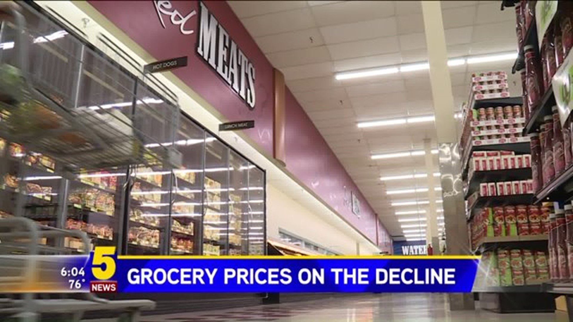 GROCERY PRICES ON THE DECLINE