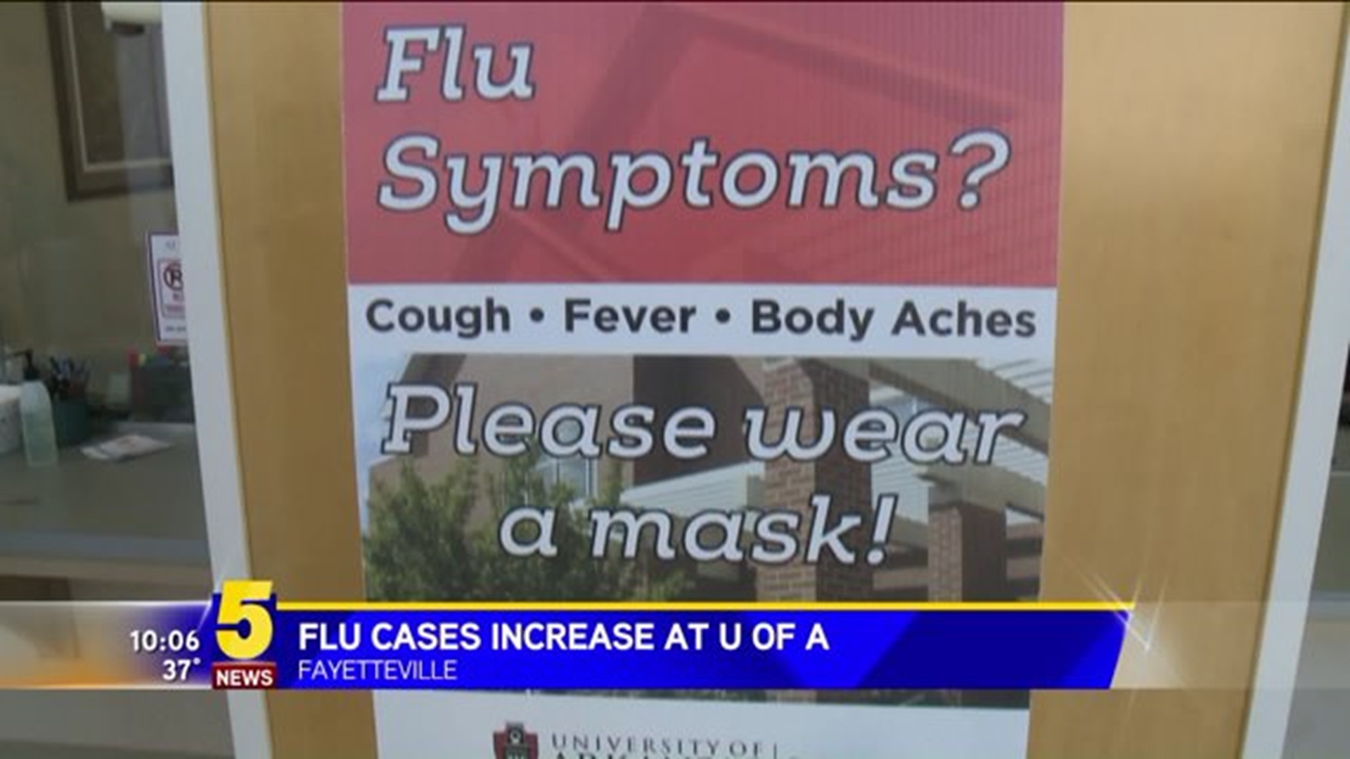 Flu Cases Increase At U Of A