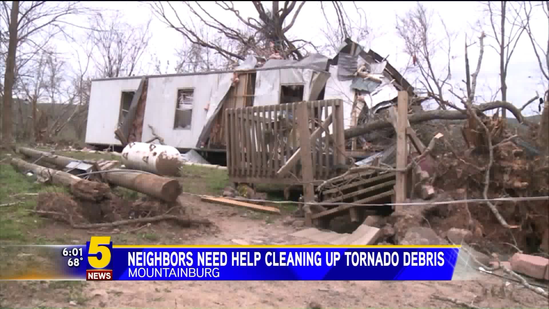 Neighbors Need Help Cleaning Tornado Debris
