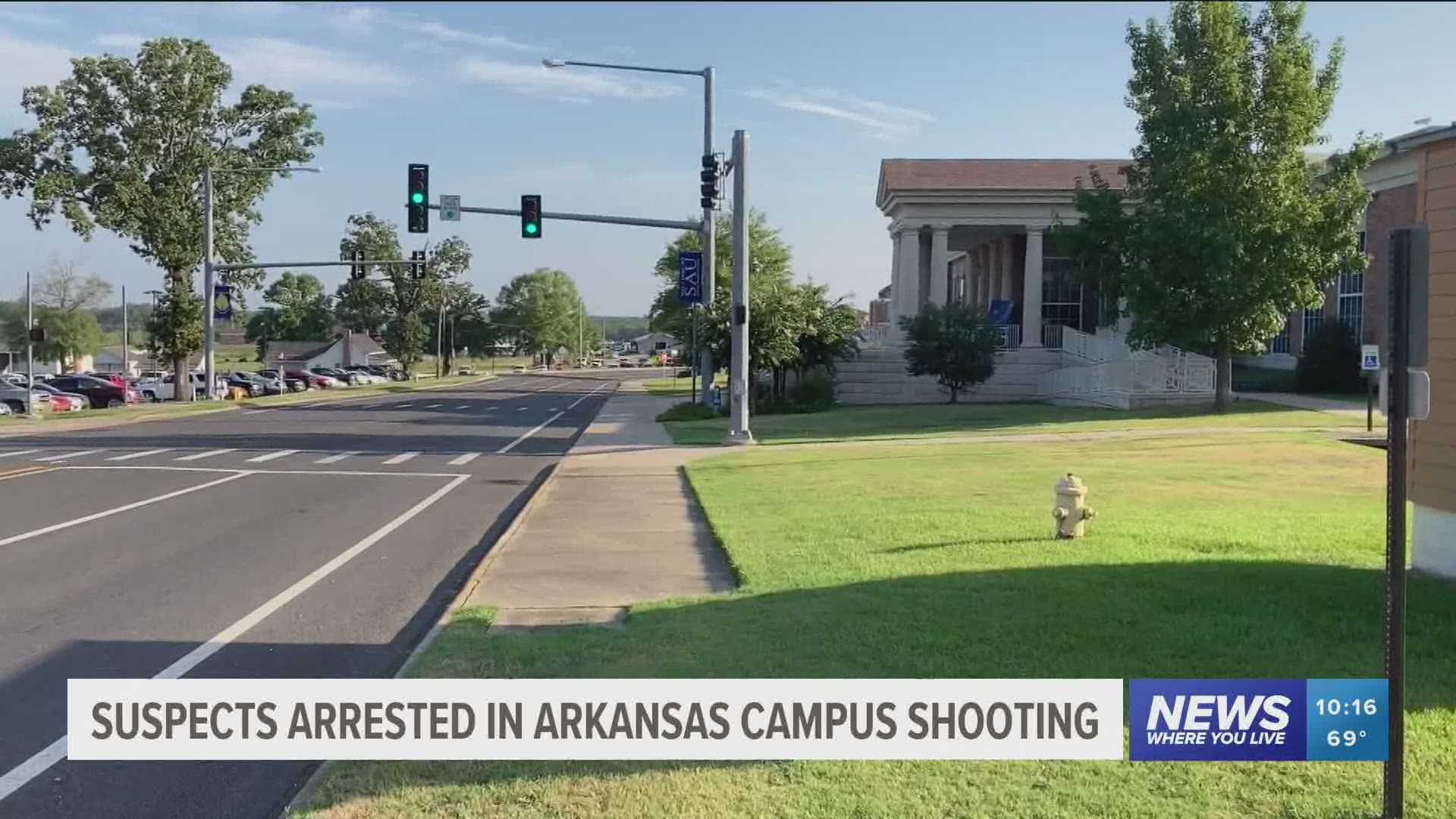 Suspects arrested in Arkansas campus shooting