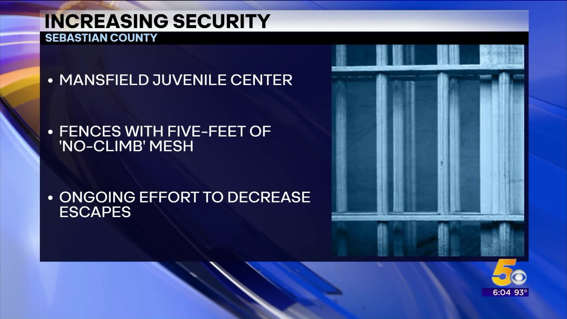 Increasing Security at Juvenile Detention Center