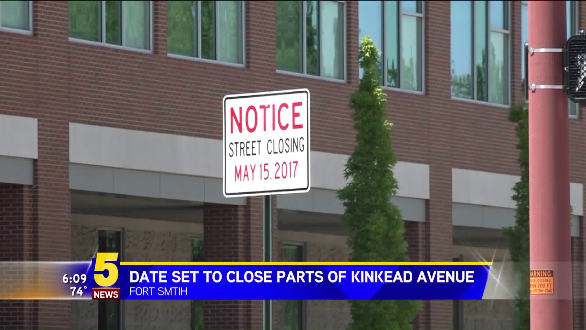 Date Set To Close Parts Of Kinkead Avenue