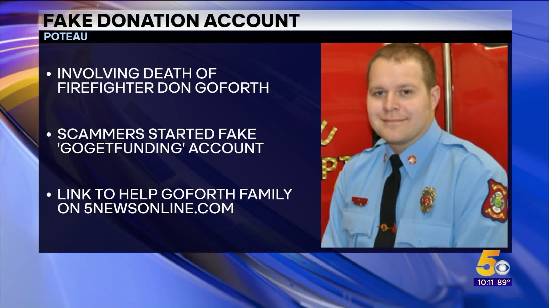 Fake Donation Account For Poteau Firefighter Who Died From Cancer