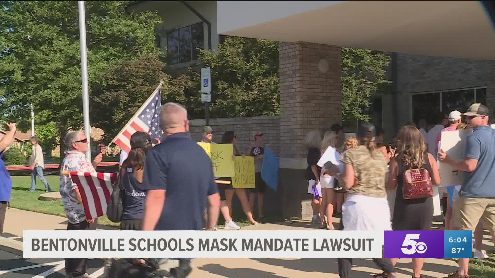 Three parents are suing over the school district’s decision on Aug. 11 to require face masks after a judge blocked the state’s mask mandate ban.