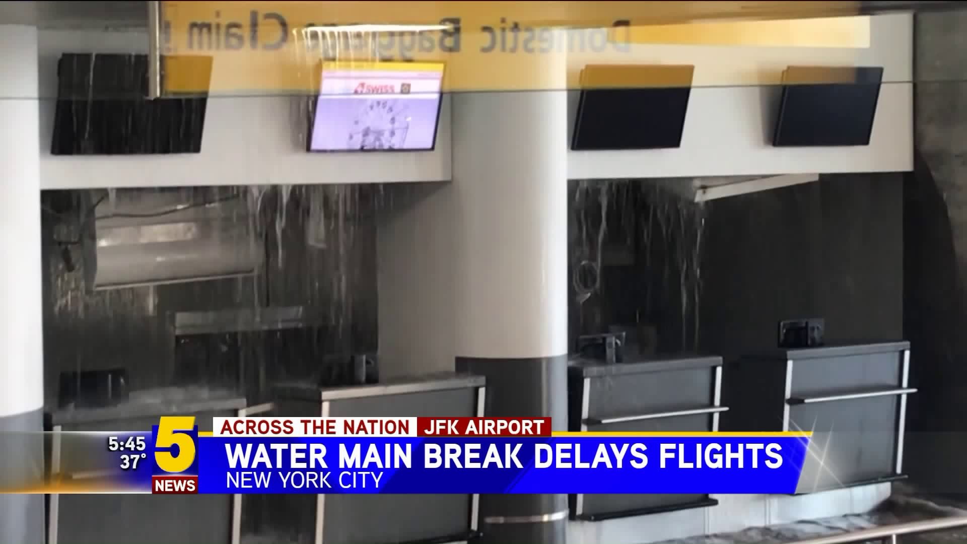 JFK Airport Baggage Claim Floods