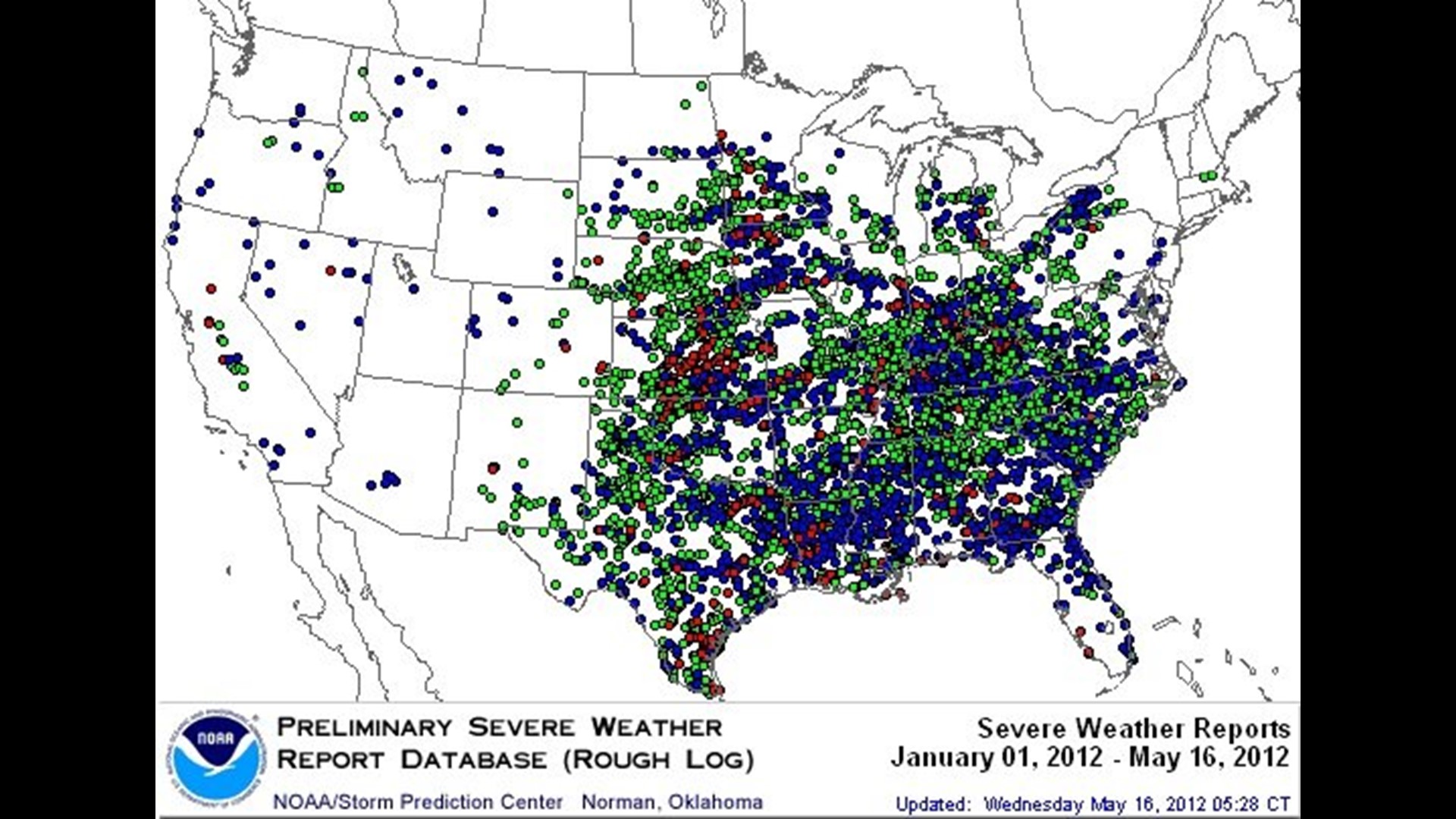 Garrett’s Blog: Comparing 2011 & 2012 Severe Weather | 5newsonline.com