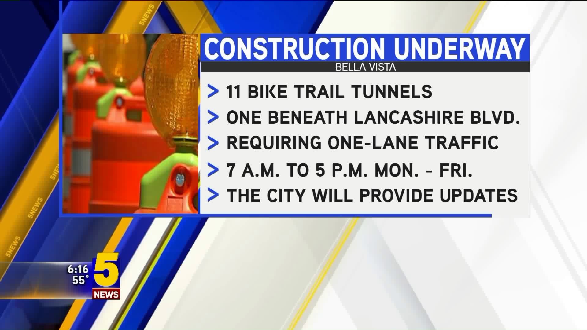 Construction Underway for 11 Bike Trails
