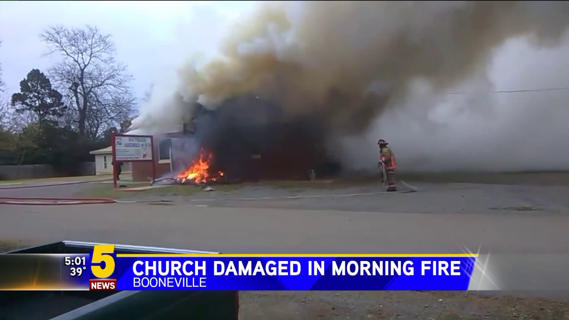 Logan County Church Damaged In Fire