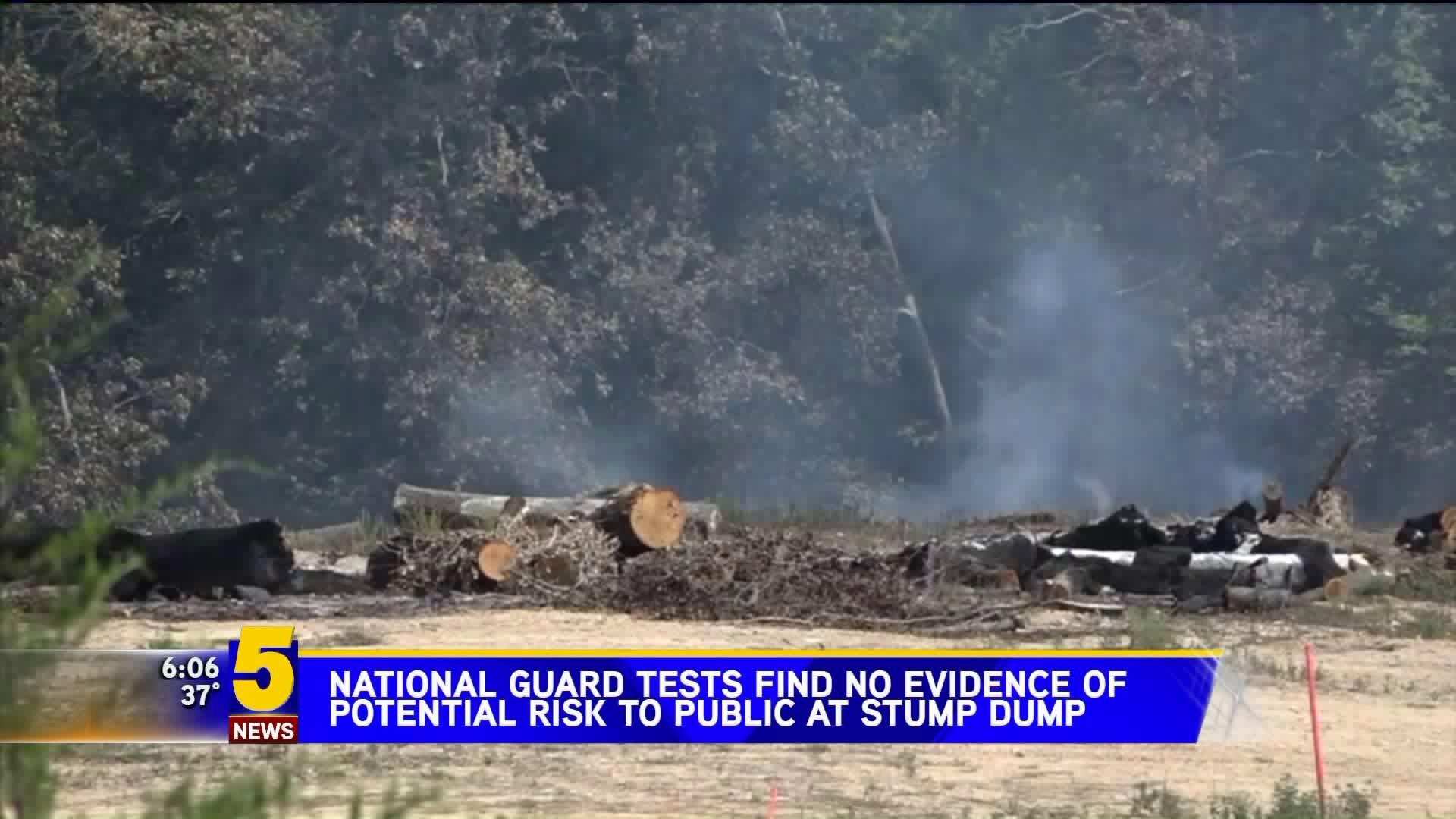 National Guard Tests Find No Evidence Of Potential Risk To Public At Stump Dump