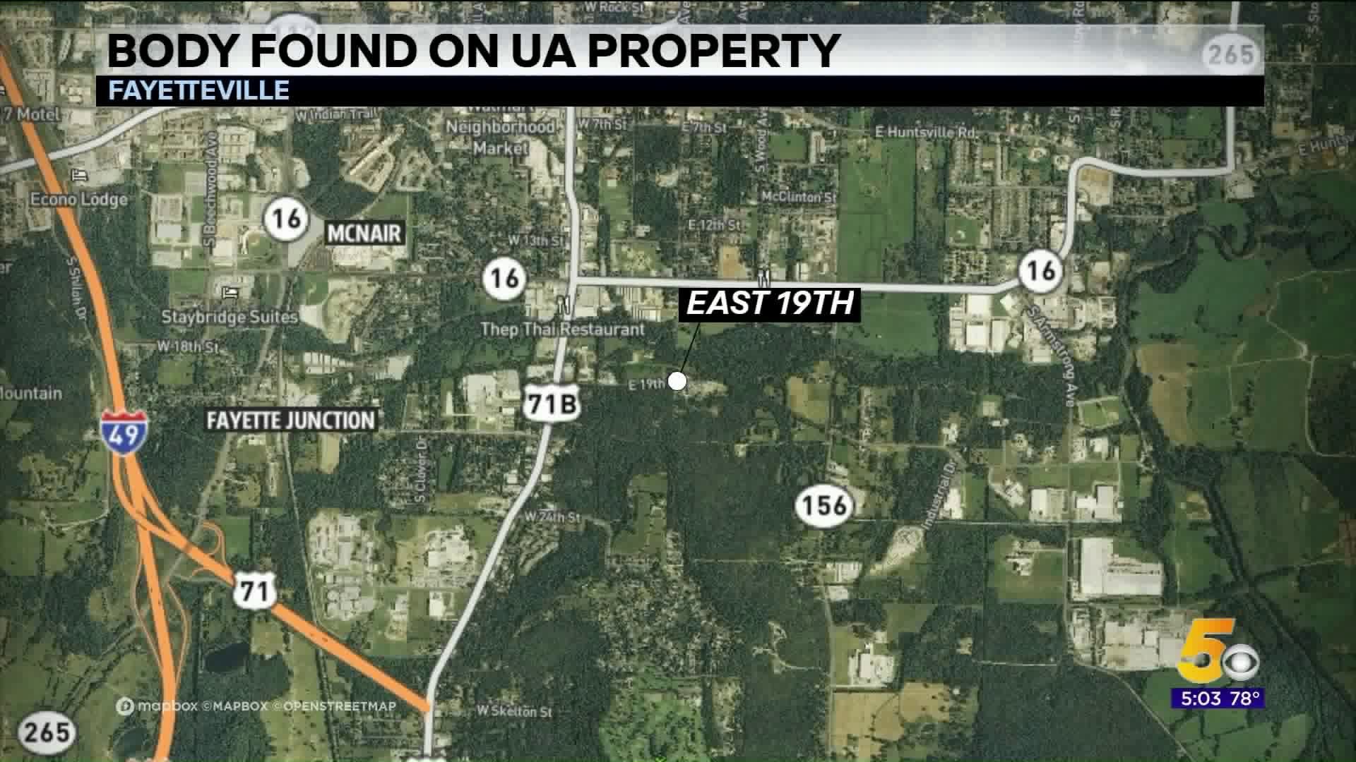 Body found on UA property