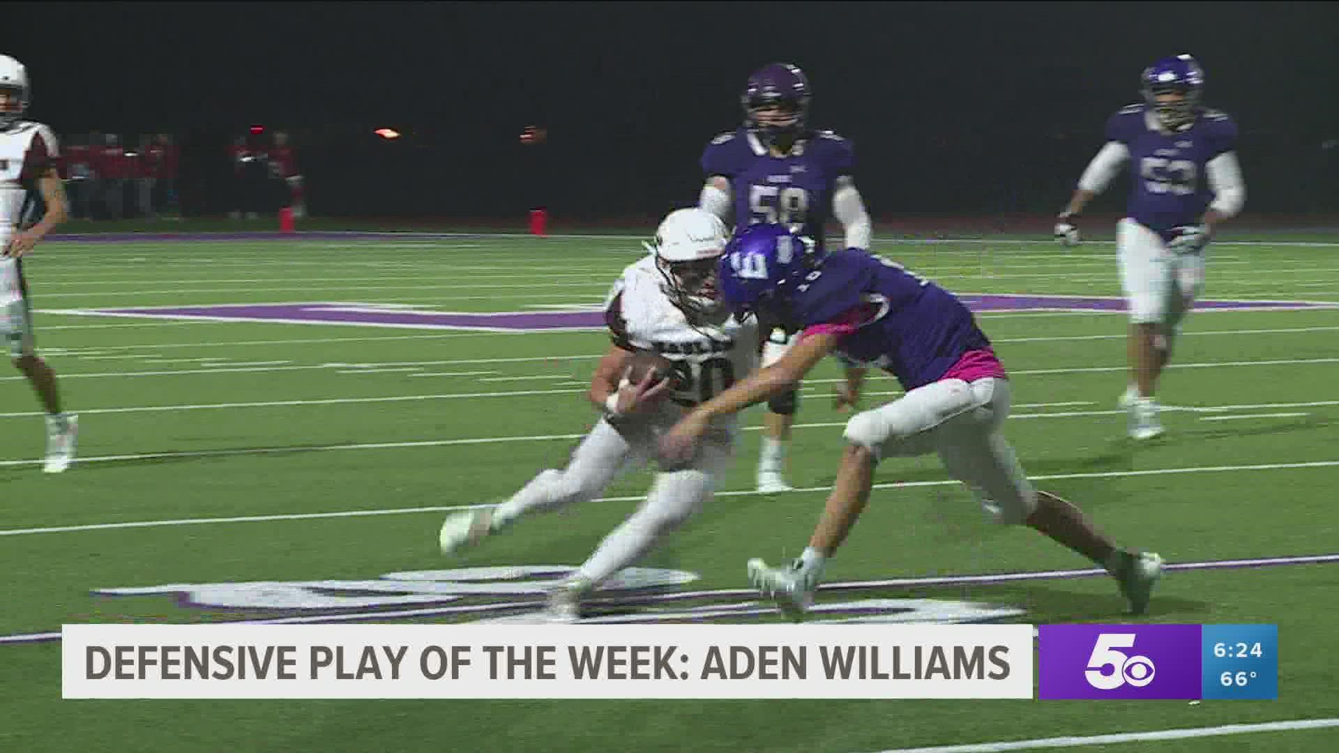 Defensive player of the Week 10/06