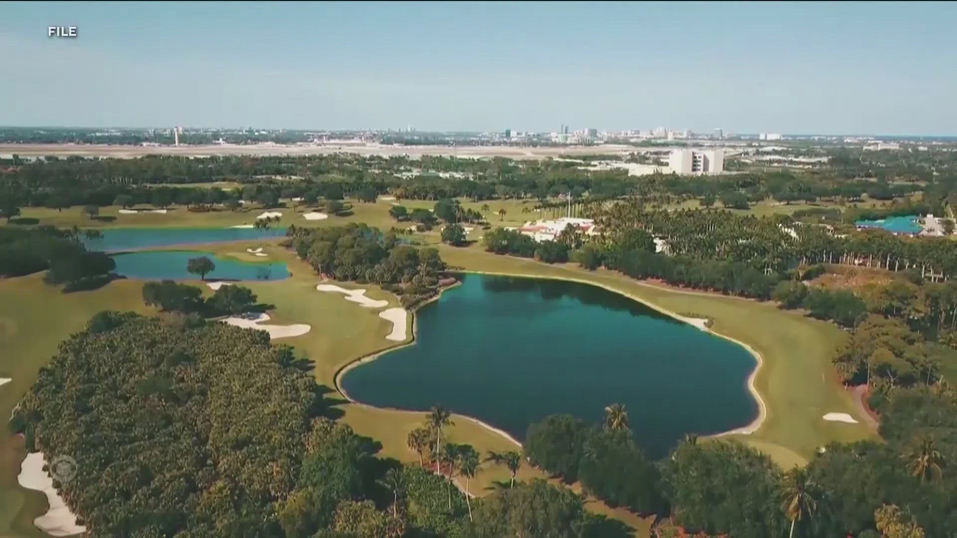 Authorities say the incident happened while Trump was at a golf course in Florida.