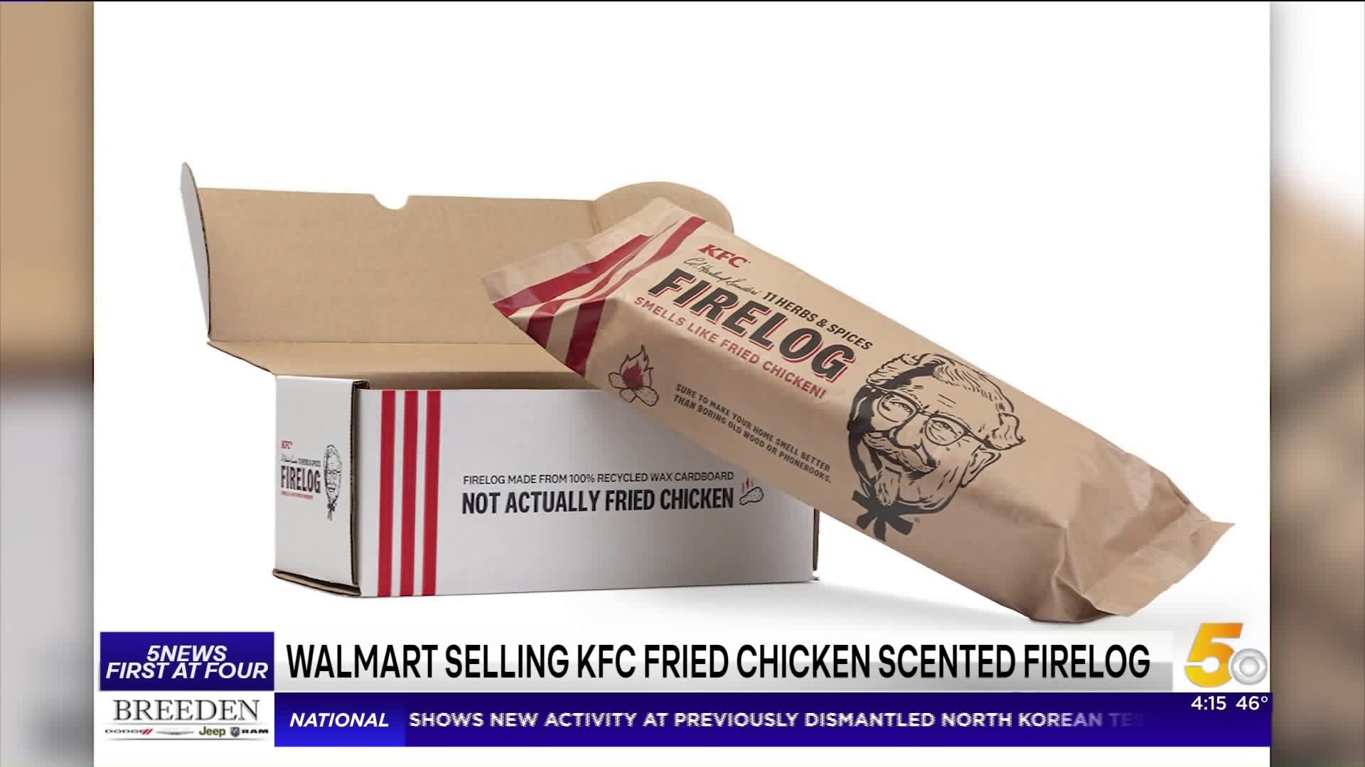 KFC Is Selling A Chicken-Scented Holiday Fire Log Again