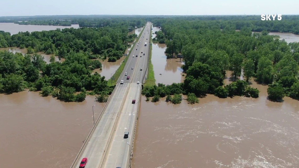 I-540 Bridge, Midland Bridge Closed Due To Historic Flooding ...