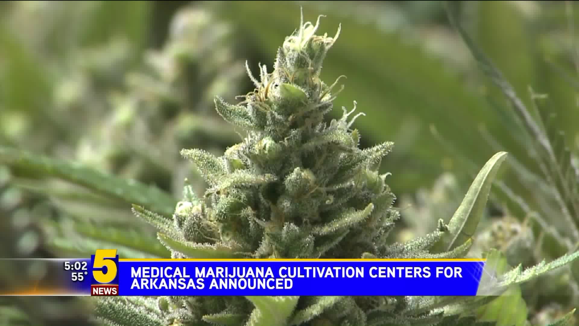 Cultivation Centers Announced
