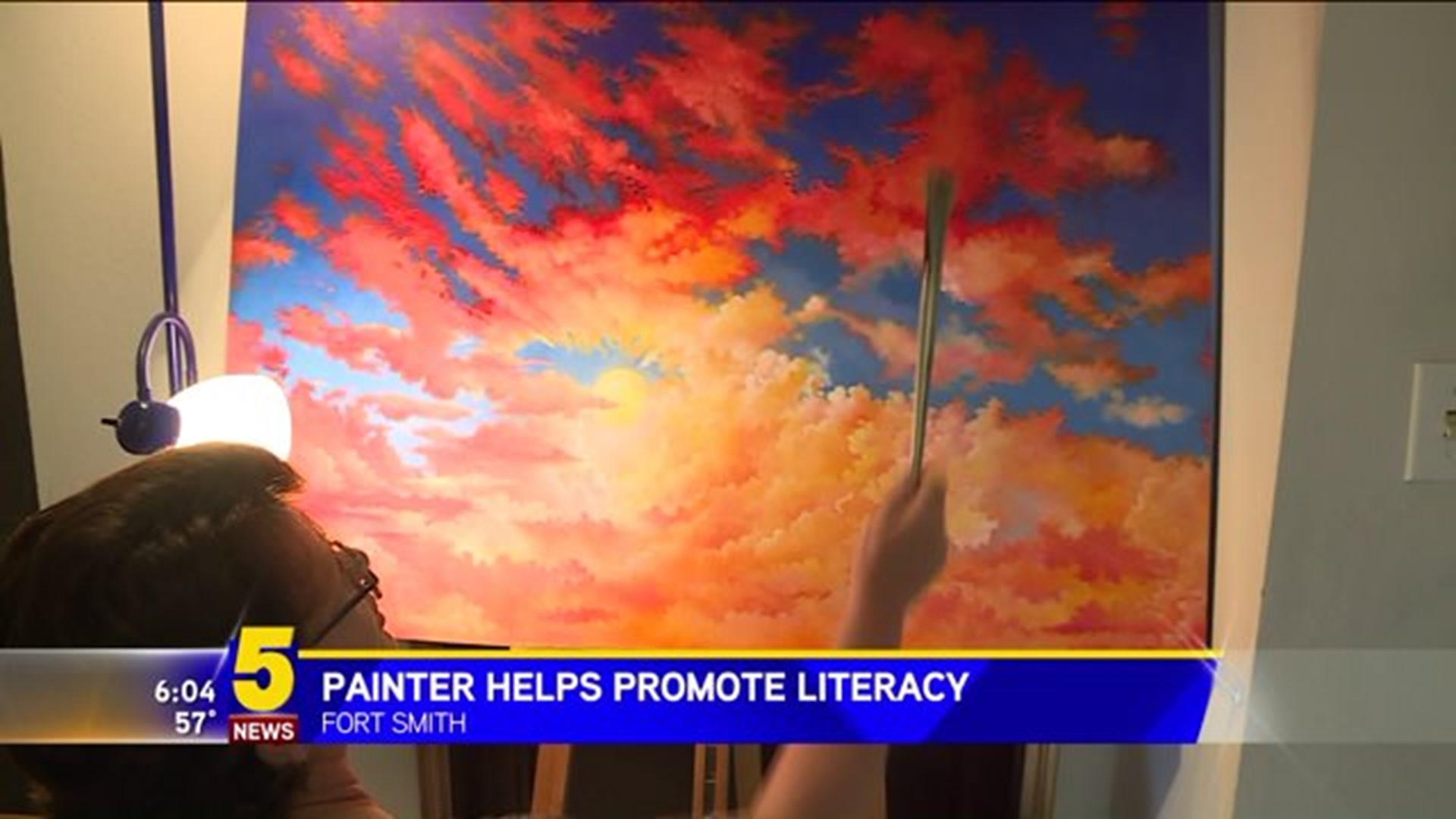 Painter Helps Promote Literacy